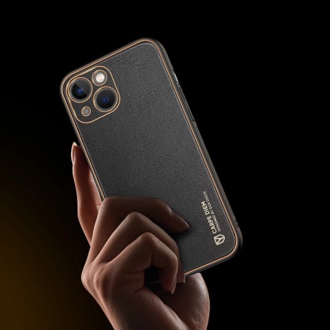 Dux Ducis Yolo etui iPhone 14 Plus elegancki pokrowiec ze skóry ekologicznej czarny Dux Ducis Yolo etui iPhone 14 Plus elegancki pokrowiec ze skóry ekologicznej czarny