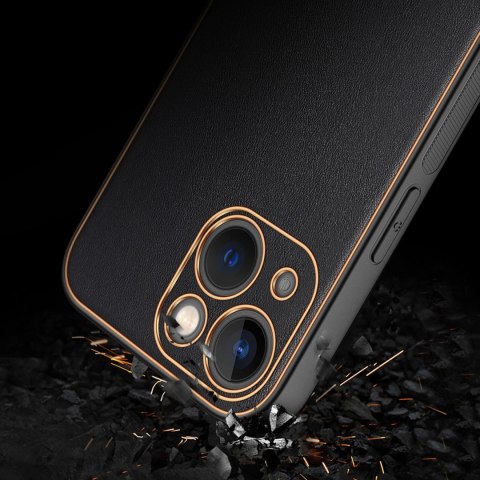 Dux Ducis Yolo etui iPhone 14 Plus elegancki pokrowiec ze skóry ekologicznej czarny Dux Ducis Yolo etui iPhone 14 Plus elegancki pokrowiec ze skóry ekologicznej czarny