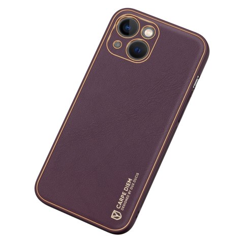 Dux Ducis Yolo etui iPhone 14 Plus elegancki pokrowiec ze skóry ekologicznej fioletowy Dux Ducis Yolo etui iPhone 14 Plus elegancki pokrowiec ze skóry ekologicznej fioletowy