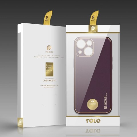Dux Ducis Yolo etui iPhone 14 Plus elegancki pokrowiec ze skóry ekologicznej fioletowy Dux Ducis Yolo etui iPhone 14 Plus elegancki pokrowiec ze skóry ekologicznej fioletowy