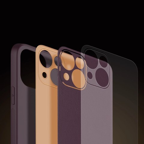 Dux Ducis Yolo etui iPhone 14 Plus elegancki pokrowiec ze skóry ekologicznej fioletowy Dux Ducis Yolo etui iPhone 14 Plus elegancki pokrowiec ze skóry ekologicznej fioletowy