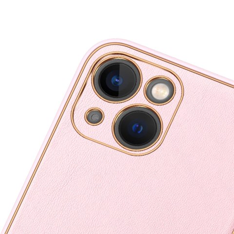 Dux Ducis Yolo etui iPhone 14 Plus elegancki pokrowiec ze skóry ekologicznej różowy Dux Ducis Yolo etui iPhone 14 Plus elegancki pokrowiec ze skóry ekologicznej różowy