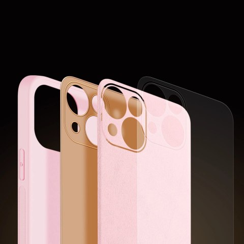 Dux Ducis Yolo etui iPhone 14 Plus elegancki pokrowiec ze skóry ekologicznej różowy Dux Ducis Yolo etui iPhone 14 Plus elegancki pokrowiec ze skóry ekologicznej różowy
