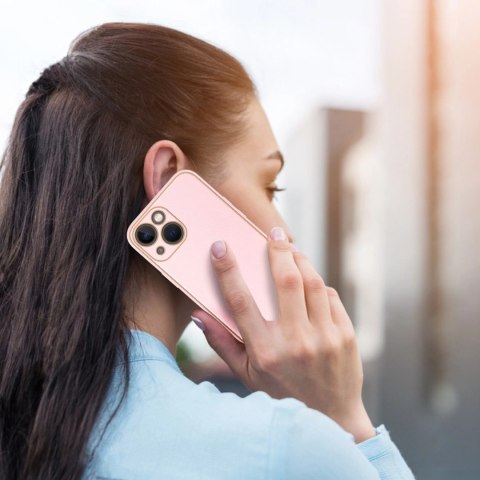 Dux Ducis Yolo etui iPhone 14 Plus elegancki pokrowiec ze skóry ekologicznej różowy Dux Ducis Yolo etui iPhone 14 Plus elegancki pokrowiec ze skóry ekologicznej różowy