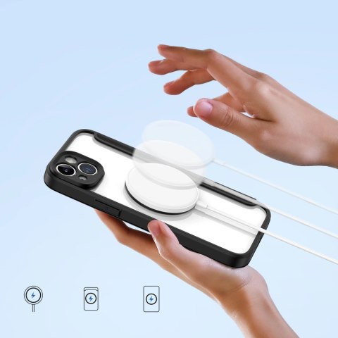 Etui Dux Ducis Skin X Pro na iPhone 14 Plus z MagSafe i klapką - czarne