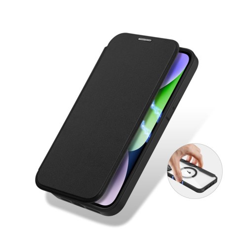 Etui Dux Ducis Skin X Pro na iPhone 14 Plus z MagSafe i klapką - czarne