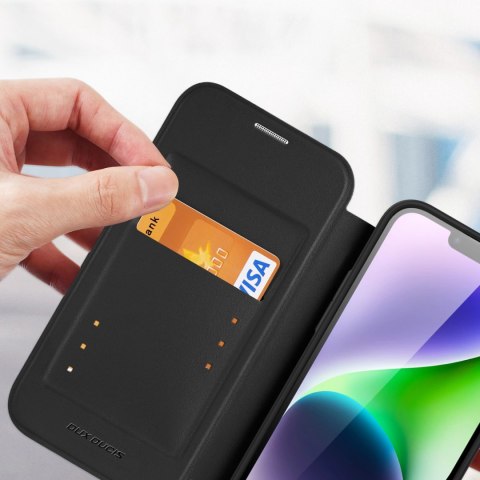 Etui Dux Ducis Skin X Pro na iPhone 14 Plus z MagSafe i klapką - czarne