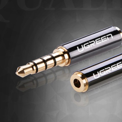 Ugreen adapter audio jack 3.5mm męski do jack 2.5mm żeński czarny (20502) Ugreen adapter audio jack 3.5mm męski do jack 2.5mm żeński czarny (20502)
