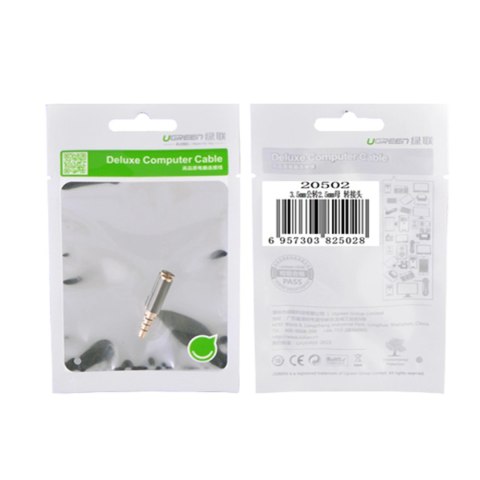Ugreen adapter audio jack 3.5mm męski do jack 2.5mm żeński czarny (20502) Ugreen adapter audio jack 3.5mm męski do jack 2.5mm żeński czarny (20502)