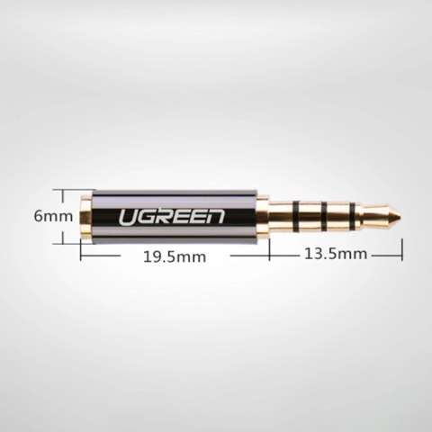 Ugreen adapter audio jack 3.5mm męski do jack 2.5mm żeński czarny (20502) Ugreen adapter audio jack 3.5mm męski do jack 2.5mm żeński czarny (20502)