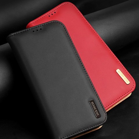 Dux Ducis Hivo etui Samsung Galaxy S23+ pokrowiec z klapką portfel podstawka blokada RFID brązowe Dux Ducis Hivo etui Samsung Galaxy S23+ pokrowiec z klapką portfel podstawka blokada RFID brązowe