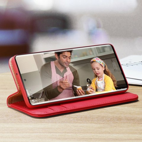 Dux Ducis Hivo etui Samsung Galaxy S23+ pokrowiec z klapką portfel podstawka blokada RFID brązowe Dux Ducis Hivo etui Samsung Galaxy S23+ pokrowiec z klapką portfel podstawka blokada RFID brązowe