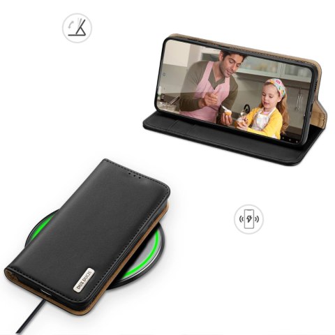 Dux Ducis Hivo etui Samsung Galaxy S23+ pokrowiec z klapką portfel podstawka blokada RFID czarne