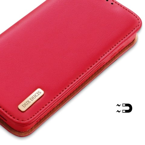 Dux Ducis Hivo etui Samsung Galaxy S23+ pokrowiec z klapką portfel podstawka blokada RFID czerwone Dux Ducis Hivo etui Samsung Galaxy S23+ pokrowiec z klapką portfel podstawka blokada RFID czerwone