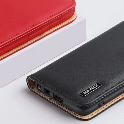 Dux Ducis Hivo etui Samsung Galaxy S23+ pokrowiec z klapką portfel podstawka blokada RFID czerwone Dux Ducis Hivo etui Samsung Galaxy S23+ pokrowiec z klapką portfel podstawka blokada RFID czerwone