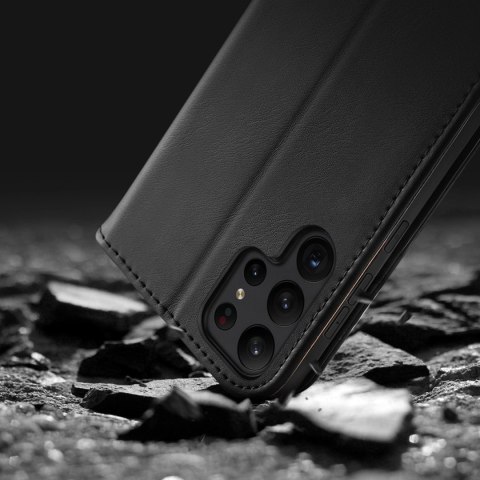 Dux Ducis Hivo etui Samsung Galaxy S23+ pokrowiec z klapką portfel podstawka blokada RFID czerwone Dux Ducis Hivo etui Samsung Galaxy S23+ pokrowiec z klapką portfel podstawka blokada RFID czerwone