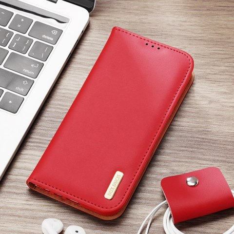 Dux Ducis Hivo etui Samsung Galaxy S23+ pokrowiec z klapką portfel podstawka blokada RFID czerwone Dux Ducis Hivo etui Samsung Galaxy S23+ pokrowiec z klapką portfel podstawka blokada RFID czerwone