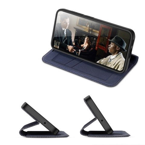 Dux Ducis Skin X2 etui Samsung Galaxy S23+ pokrowiec z klapką portfel podstawka niebieskie Dux Ducis Skin X2 etui Samsung Galaxy S23+ pokrowiec z klapką portfel podstawka niebieskie