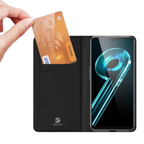 Dux Ducis Skin Pro etui do Realme 10 5G / Realme 9i 5G pokrowiec z klapką portfel na kartę podstawka czarne Dux Ducis Skin Pro etui do Realme 10 5G / Realme 9i 5G pokrowiec z klapką portfel na kartę podstawka czarne