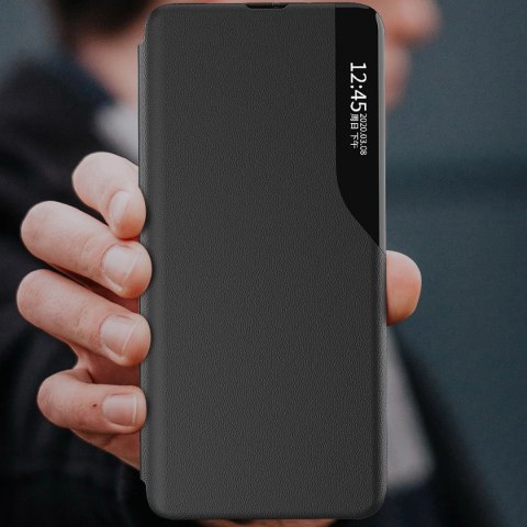 Eco Leather View Case etui do Samsung Galaxy A14 z klapką podstawka niebieskie