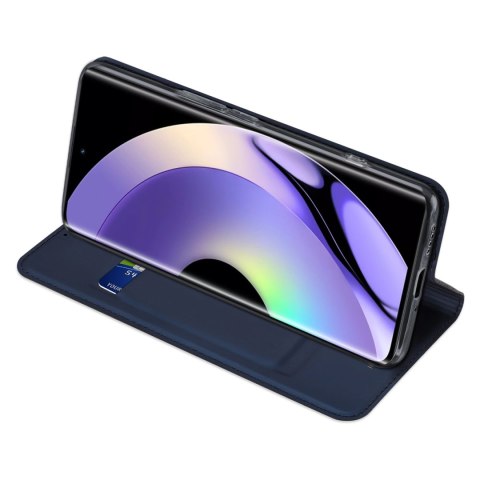 Dux Ducis Skin Pro etui do Realme 10 Pro+ pokrowiec z klapką portfel na kartę podstawka niebieskie Dux Ducis Skin Pro etui do Realme 10 Pro+ pokrowiec z klapką portfel na kartę podstawka niebieskie