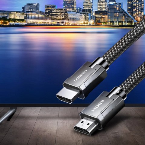 Ugreen kabel przewód HDMI 2.1 8K 60Hz 48Gb/s 3m szary (HD135) Ugreen kabel przewód HDMI 2.1 8K 60Hz 48Gb/s 3m szary (HD135)