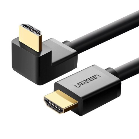 Ugreen kątowy kabel HDMI (90°) 4K 2m czarny (HD103) Ugreen kątowy kabel HDMI (90°) 4K 2m czarny (HD103)
