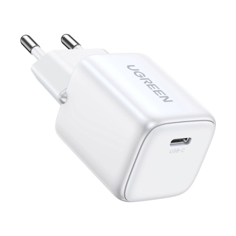Ładowarka Ugreen Nexode mini CD318 15324 sieciowa GaN 20W USB-C PD 3.0 / QC 4.0 - biała