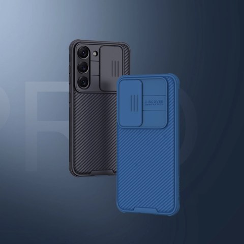 Nillkin CamShield Pro Case etui Samsung Galaxy S23+ pokrowiec z osłoną na aparat niebieskie Nillkin CamShield Pro Case etui Samsung Galaxy S23+ pokrowiec z osłoną na aparat niebieskie