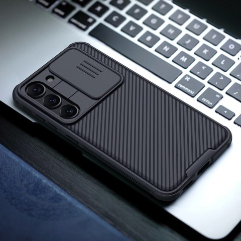 Nillkin CamShield Pro Case etui Samsung Galaxy S23+ pokrowiec z osłoną na aparat niebieskie Nillkin CamShield Pro Case etui Samsung Galaxy S23+ pokrowiec z osłoną na aparat niebieskie