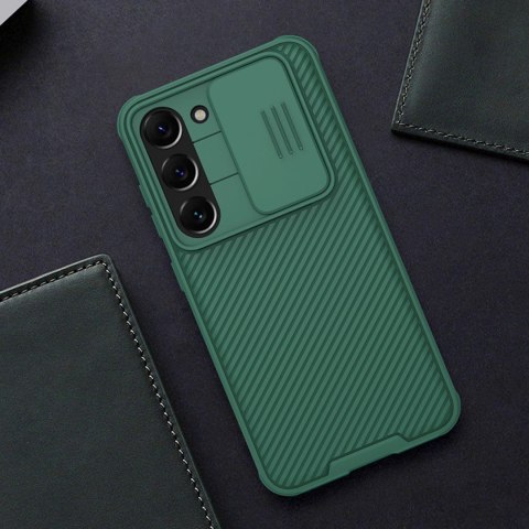 Nillkin CamShield Pro Case etui Samsung Galaxy S23+ pokrowiec z osłoną na aparat niebieskie Nillkin CamShield Pro Case etui Samsung Galaxy S23+ pokrowiec z osłoną na aparat niebieskie