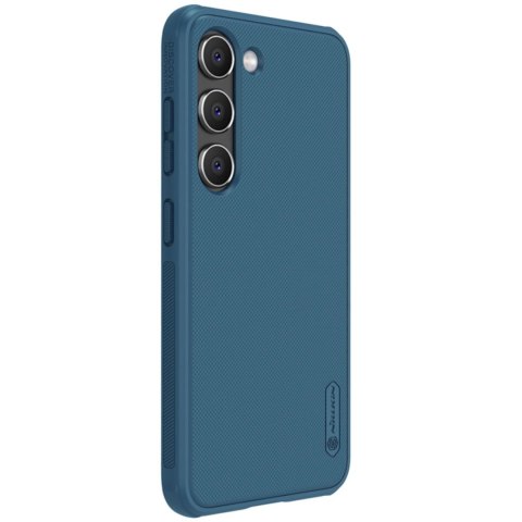 Nillkin Super Frosted Shield Pro etui Samsung Galaxy S23+ pancerny pokrowiec + podstawka na telefon niebieskie Nillkin Super Frosted Shield Pro etui Samsung Galaxy S23+ pancerny pokrowiec + podstawka na telefon niebieskie
