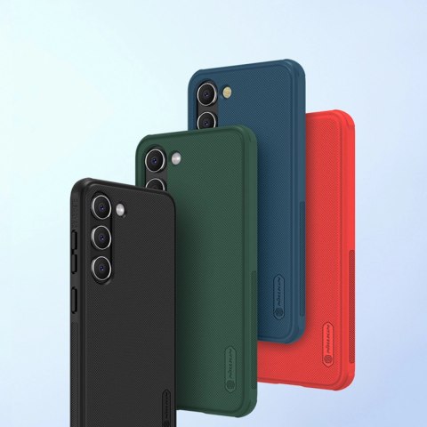 Nillkin Super Frosted Shield Pro etui Samsung Galaxy S23+ pancerny pokrowiec + podstawka na telefon niebieskie Nillkin Super Frosted Shield Pro etui Samsung Galaxy S23+ pancerny pokrowiec + podstawka na telefon niebieskie
