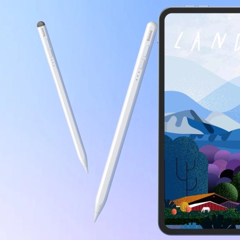 Aktywny / pasywny rysik stylus do iPad Baseus Smooth Writing 2 SXBC060302 - biały Aktywny / pasywny rysik stylus do iPad Baseus Smooth Writing 2 SXBC060302 - biały