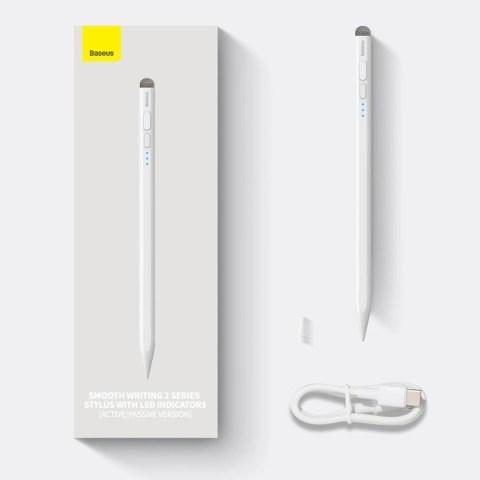 Aktywny / pasywny rysik stylus do iPad Baseus Smooth Writing 2 SXBC060302 - biały Aktywny / pasywny rysik stylus do iPad Baseus Smooth Writing 2 SXBC060302 - biały