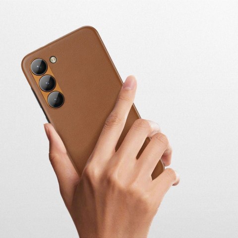 Dux Ducis Grit etui Samsung Galaxy S23+ elegancki pokrowiec ze sztucznej skóry brązowe Dux Ducis Grit etui Samsung Galaxy S23+ elegancki pokrowiec ze sztucznej skóry brązowe