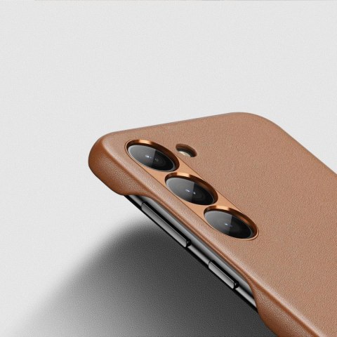 Dux Ducis Grit etui Samsung Galaxy S23+ elegancki pokrowiec ze sztucznej skóry brązowe Dux Ducis Grit etui Samsung Galaxy S23+ elegancki pokrowiec ze sztucznej skóry brązowe