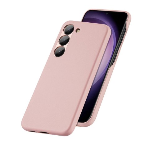 Dux Ducis Grit etui Samsung Galaxy S23+ elegancki pokrowiec ze sztucznej skóry różowe Dux Ducis Grit etui Samsung Galaxy S23+ elegancki pokrowiec ze sztucznej skóry różowe