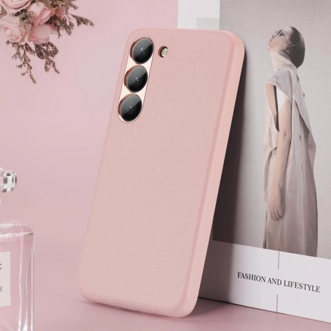 Dux Ducis Grit etui Samsung Galaxy S23+ elegancki pokrowiec ze sztucznej skóry różowe Dux Ducis Grit etui Samsung Galaxy S23+ elegancki pokrowiec ze sztucznej skóry różowe