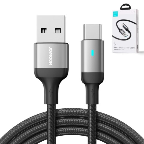 Kabel Joyroom Extraordinary Series A10 USB-A / USB-C 3A 1.2 m - czarny Kabel Joyroom Extraordinary Series A10 USB-A / USB-C 3A 1.2 m - czarny