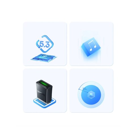 Adapter Bluetooth USB Baseus BA07 - czarny Adapter Bluetooth USB Baseus BA07 - czarny