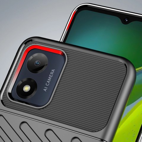 Thunder Case etui Motorola Moto E13 silikonowy pancerny pokrowiec czarne
