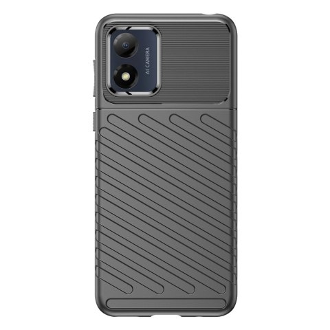 Thunder Case etui Motorola Moto E13 silikonowy pancerny pokrowiec czarne