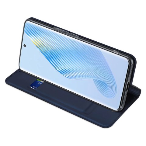 Dux Ducis Skin Pro etui do Honor Magic5 pokrowiec z klapką portfel na kartę podstawka niebieskie Dux Ducis Skin Pro etui do Honor Magic5 pokrowiec z klapką portfel na kartę podstawka niebieskie