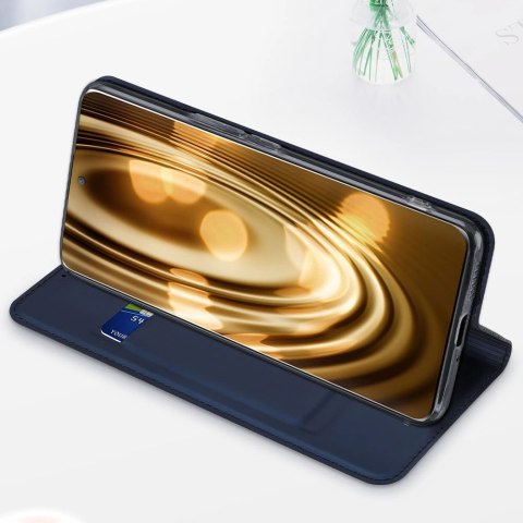 Dux Ducis Skin Pro etui do Honor Magic5 pokrowiec z klapką portfel na kartę podstawka niebieskie Dux Ducis Skin Pro etui do Honor Magic5 pokrowiec z klapką portfel na kartę podstawka niebieskie
