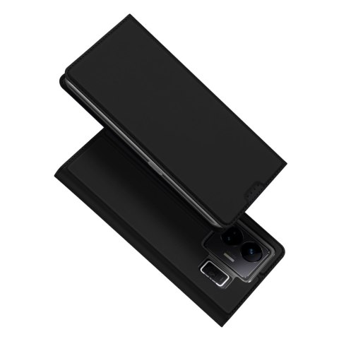 Dux Ducis Skin Pro etui do Realme GT Neo 5 / Realme GT3 pokrowiec z klapką portfel na kartę podstawka czarne Dux Ducis Skin Pro etui do Realme GT Neo 5 / Realme GT3 pokrowiec z klapką portfel na kartę podstawka czarne
