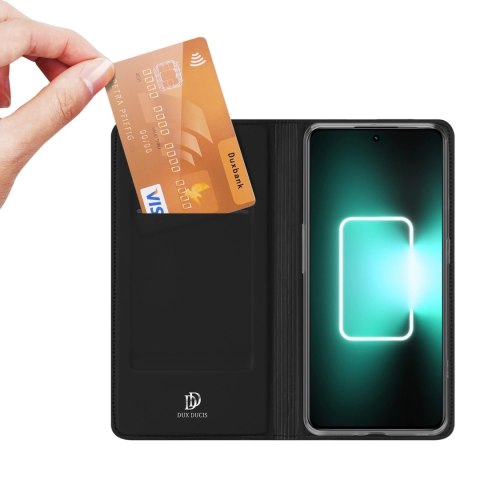 Dux Ducis Skin Pro etui do Realme GT Neo 5 / Realme GT3 pokrowiec z klapką portfel na kartę podstawka czarne Dux Ducis Skin Pro etui do Realme GT Neo 5 / Realme GT3 pokrowiec z klapką portfel na kartę podstawka czarne