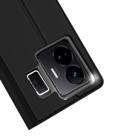 Dux Ducis Skin Pro etui do Realme GT Neo 5 / Realme GT3 pokrowiec z klapką portfel na kartę podstawka czarne Dux Ducis Skin Pro etui do Realme GT Neo 5 / Realme GT3 pokrowiec z klapką portfel na kartę podstawka czarne