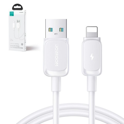 Kabel Joyroom Multi-Color Series A14 Lightning / USB-A 2.4A 1.2 m - biały
