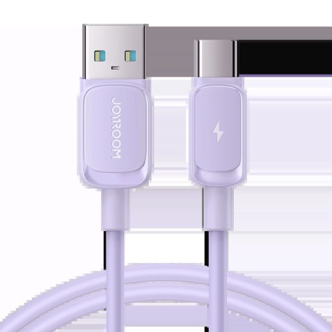 Kabel Joyroom Multi-Color Series A14 USB-A / USB-C 3A 1.2 m - fioletowy